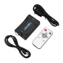 VGA to SCART video audio converter with remote