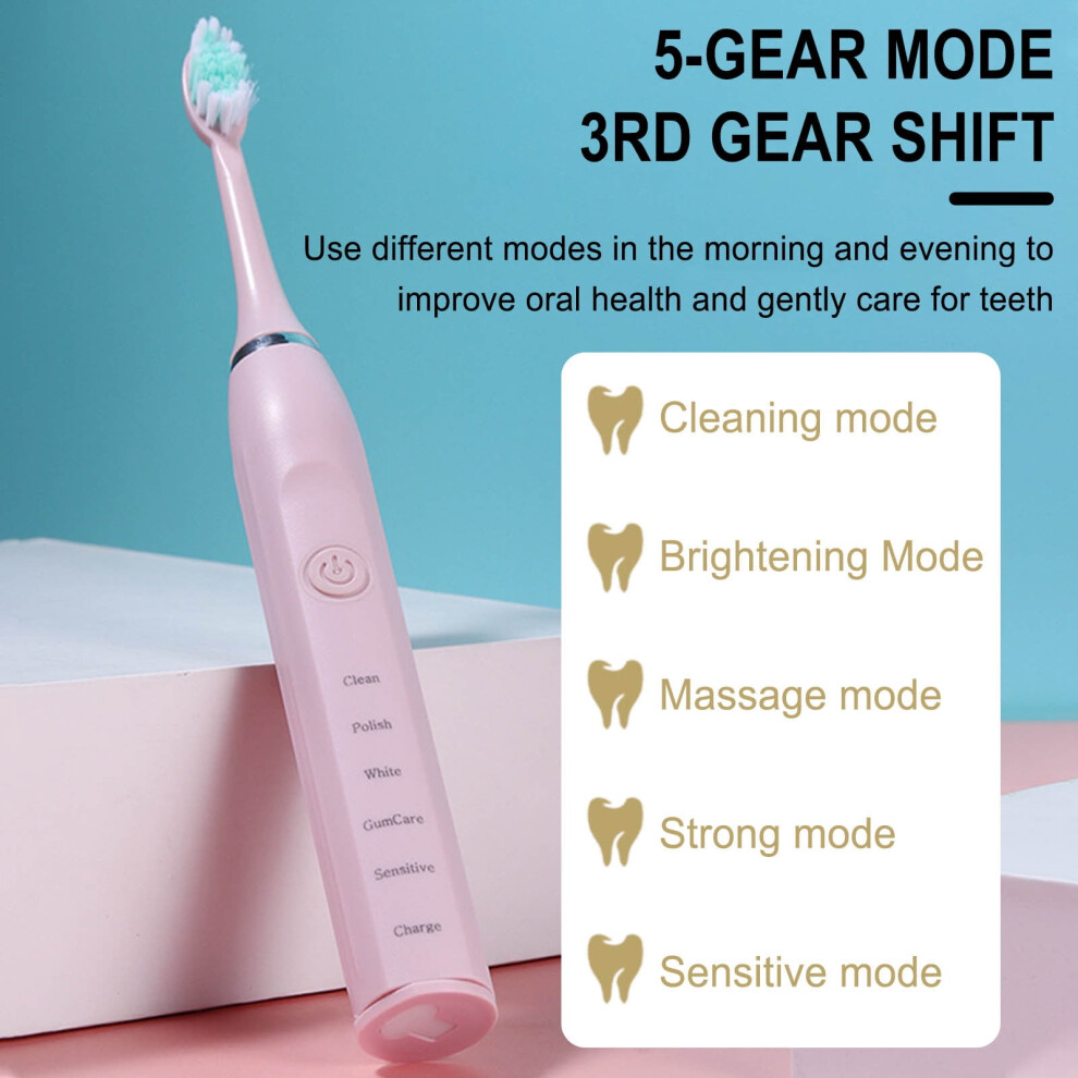 Ozmmyan electric toothbrush soft bristles rechargeable