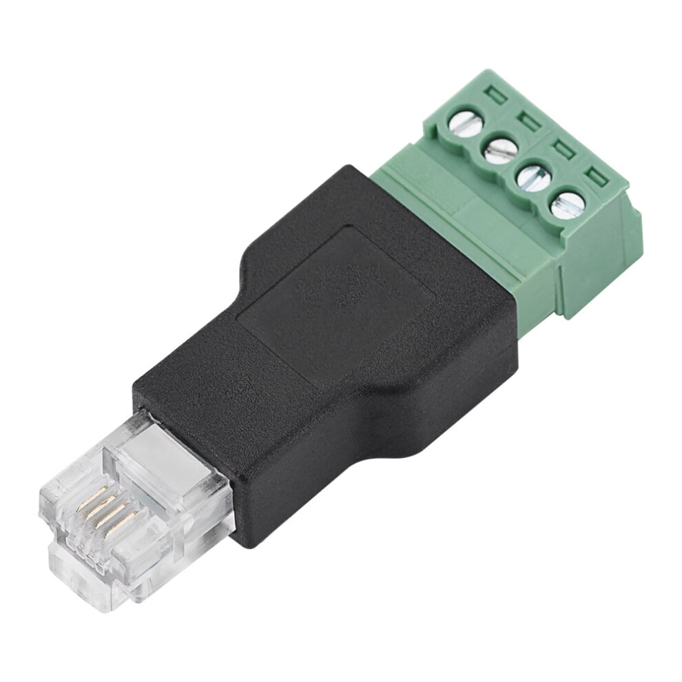 Ethernet Rj11 6P4c Male To 4-Pin Screw Terminal Connector 971050867915