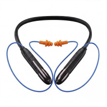 Auriculares con Tapones para los Oídos, Auriculares Inalámbricos con Banda para el Cuello, Tapones para los Oídos con Reducción de Ruido y