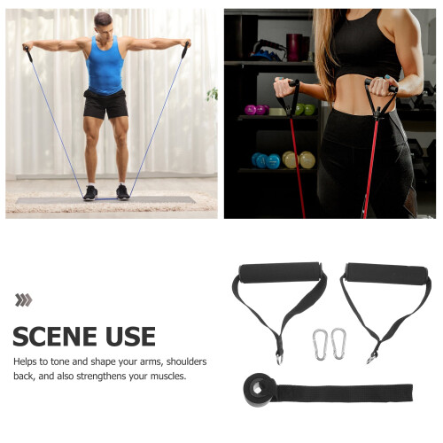 Tension Rope Set with Cable Handles for Tricep Pull Down 1