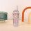 Bubble Straw Cup for Students - Plastic, Portable, Summer 6