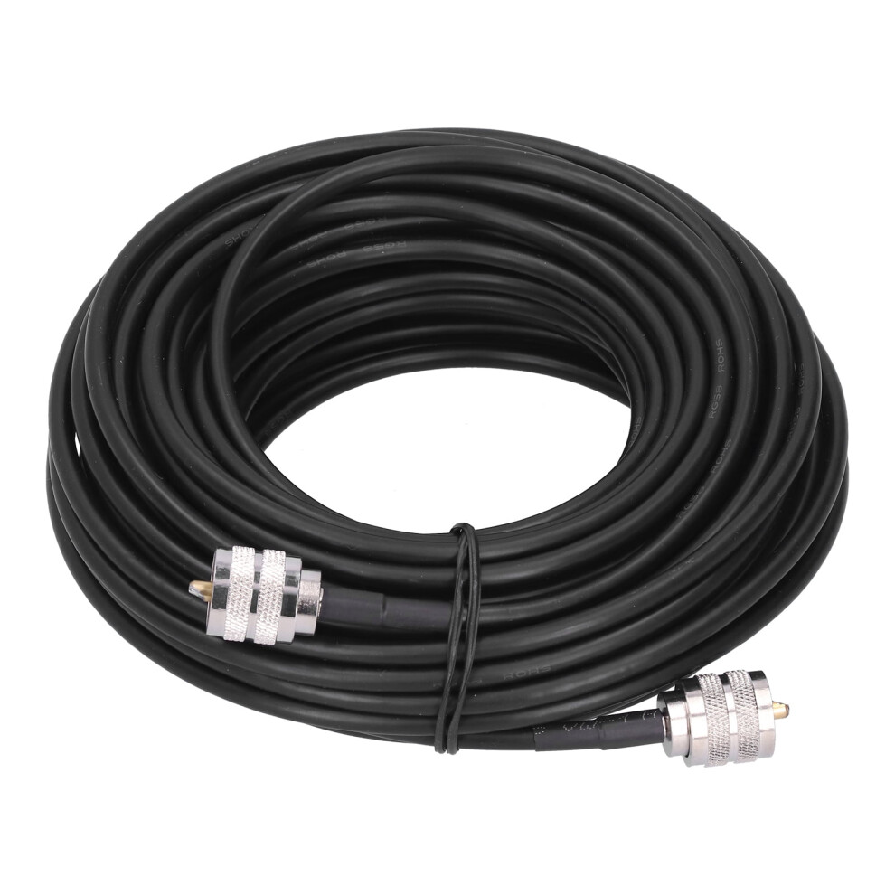 Rg58 Coaxial Rf Cable Uhf Male To Pl259 15M Black 971050867007