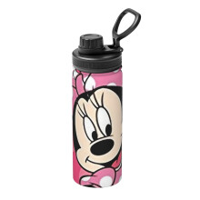 Bouteille d'eau isotherme de sport Minnie Mouse en acier inoxydable, gobelet portable pour l'extérieur, bouteille d'eau tendance pour les voyages,