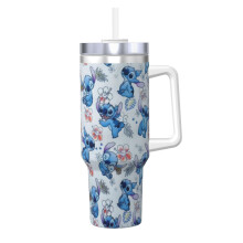 Stitch personalized 40 oz stainless steel tumbler with