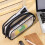 Pencil Case with 2 Compartments and Mesh Organizer 8
