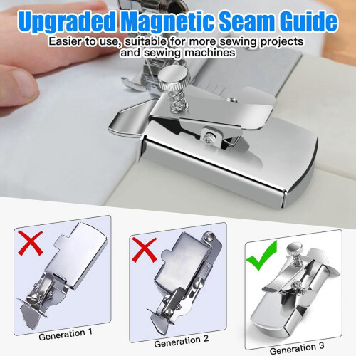 Guide de couture magnétique universel pour machine à coudre (1 pièce) 2