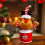 Caixa de presente de Natal com boneco de neve e orelhas de coelho (1 unidade) 4