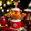 Caixa de presente de Natal com boneco de neve e orelhas de coelho (1 unidade) 6
