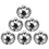 Linaichen sleigh bell ornament silver 50mm 6 pcs 4