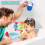Kids bath wall toy waterfall fill spin flow non-toxic 2