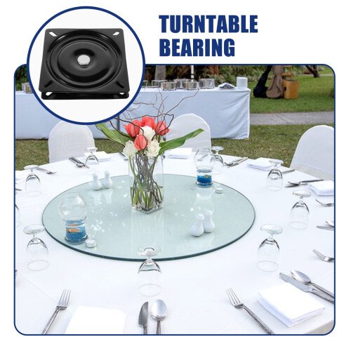Stainless Steel Square Turntable with Heavy-Duty Bearings 1