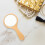 Glass hand mirror with wooden handle, 1 piece 2