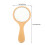Glass hand mirror with wooden handle, 1 piece 3