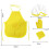 Set da chef per bambini composto da grembiule e cappello, ideale per cucinare o fare giardinaggio. 3