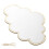 Cloud-shaped wall mirror with wood frame1piece 2