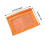 Trousse à crayons PGYONG orange transparente à fermeture éclair 2