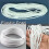 Witte elastische band, 3 mm rond, handgemaakt 6