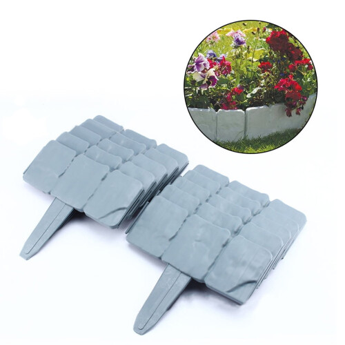 Plastic Garden Border Edging for Outdoor Flower Beds