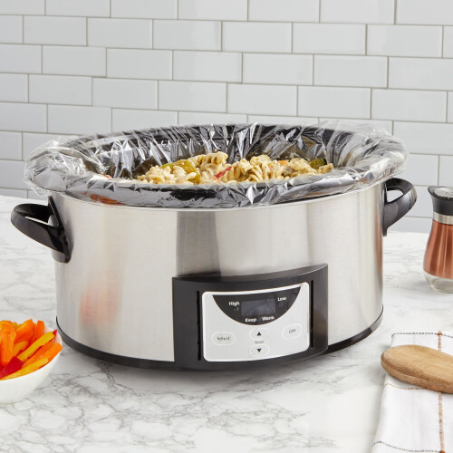 Slow Cooker Liners Clear Plastic 100 Pack 13x21 in 2