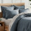 Levtex Home λινό king simply τζιν μπλε 36x20 ίντσες 2