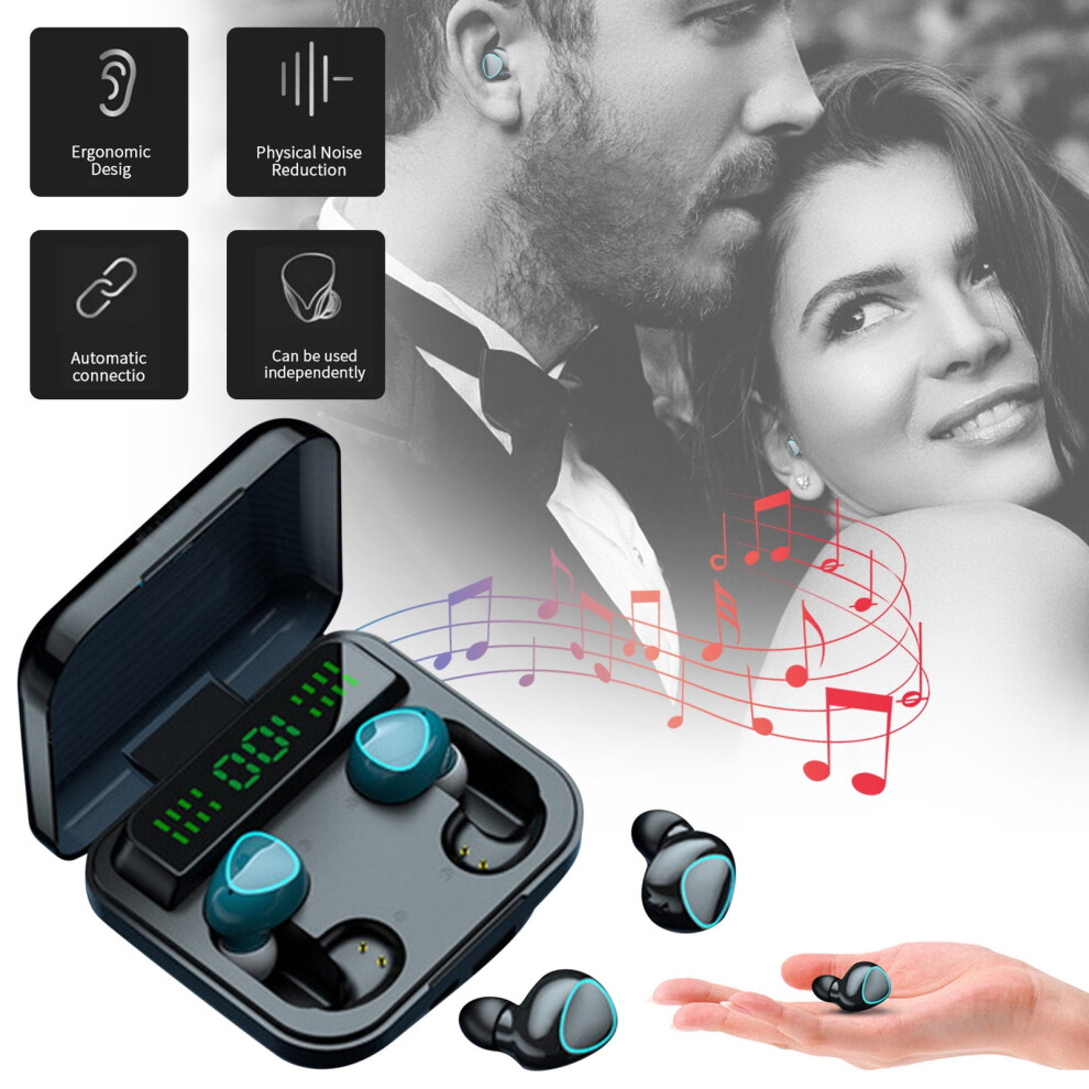 Eqwljwe M22 Wireless Earbuds Bluetooth 5.1 With Bass Sound 9104145886435