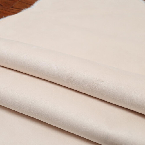White sheepskin rug artificial wool square fluffy 2