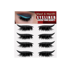 WestMonth Six Pairs Of Self-Adhesive European And American Eyeliner And Eyeshadow Stickers, Double Eyelid Stickers, Stage Makeup, Parties And Nightclu