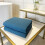 Toalhas de Banho de Algodão com Textura Waffle 35x70 polegadas Azul Celeste 2 Peças 4