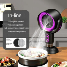 Portable desktop range hood for barbecue and hot pot