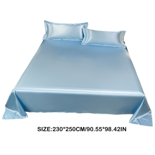 Ice Silk Bed Sheet Set Soft Fabric 4-Piece 1