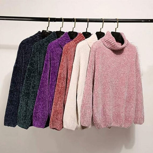 Mørkegrått Chenille fløyelsgarn tykt 250g 1