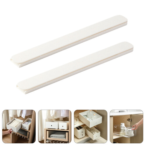 Dresser Drawer Slides White 4-Piece Set 1