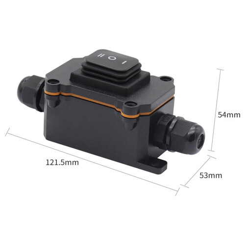 Rocker Junction Box Waterproof Outdoor IP68 3 2