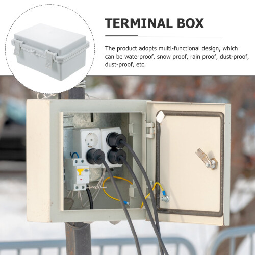 Waterproof Electrical Junction Box Outdoor ABS White 1