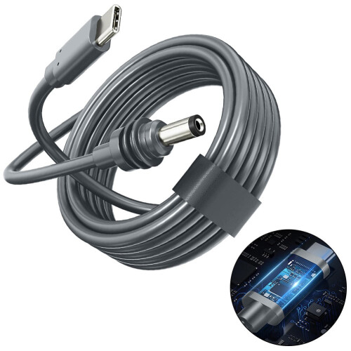 Vodotesný mini kábel Starlink DC samec na USB-C samec, 2 m 1
