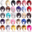 Parrucca per cosplay in stile anime, unisex, nera, soffice e a strati 2