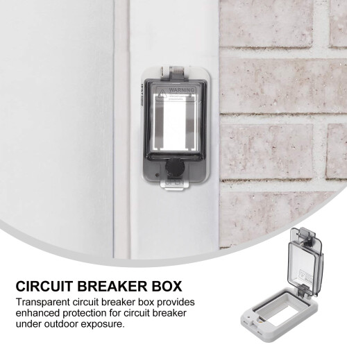 Circuit Breaker Box Cover Clear Weatherproof 2 pcs 1