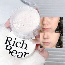 (1) Waterproof Oil Control Matte Loose Powder Transparent Natural White Setting Powder Brighten Face Korean Makeup Long Lasting
