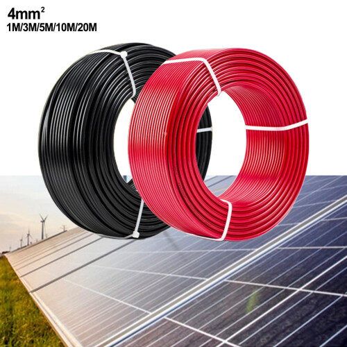 Φ/Β σύνδεσμος Lierteer μαύρο κόκκινο ηλιακό καλώδιο 12AWG 1 ζεύγος 2