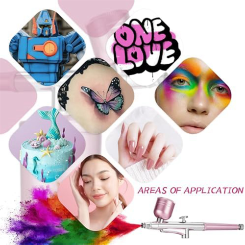 Airbrush-Set mit kabellosem, wiederaufladbarem Kompressor 2