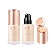 (01Ivory) 2 in 1 Professional Liquid Foundation Concealer Cream 30ml Long Lasting Korean Formula Natural Coverage Daily Makeup