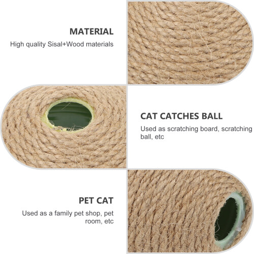 Tapis à griffer pour chat avec poteau vertical en forme de boule 2