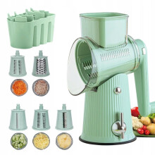 Vegetable Chopper Manual Dicer with Suction Base and Quick Cutting Blades, Multifunctional Kitchen Gadget, Black