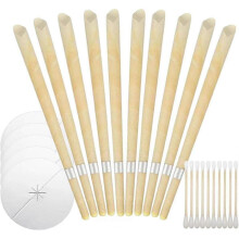 Beeswax Ear Candles Wax Removal, Set of 10 Natural Ear Wax Candles for Ear Candling Wax Removal, Ear Candling Candles for Ear Cleaning, Ear Wax Candl