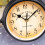 Vintage double-sided wall clock European style black 3