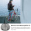 Black Kids Bicycle Basket with Hooks and Removable Wire Mesh 7