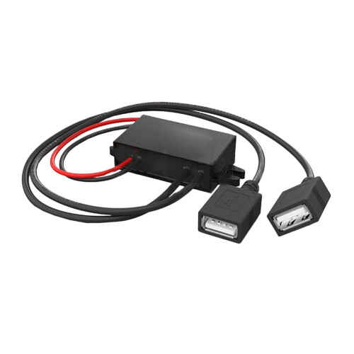 Convertidor USB DC-DC de 12V/24V a 5V3A Cargador para coche 2