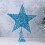 Christmas tree star topper iron blue 20 cm 6