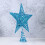 Christmas tree star topper iron blue 20 cm 8